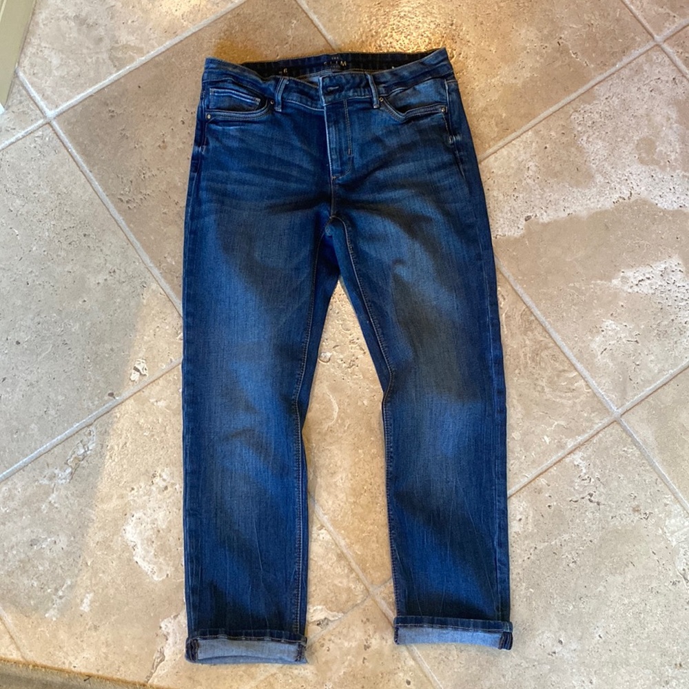 White House Black Market slim crop jeans size 6